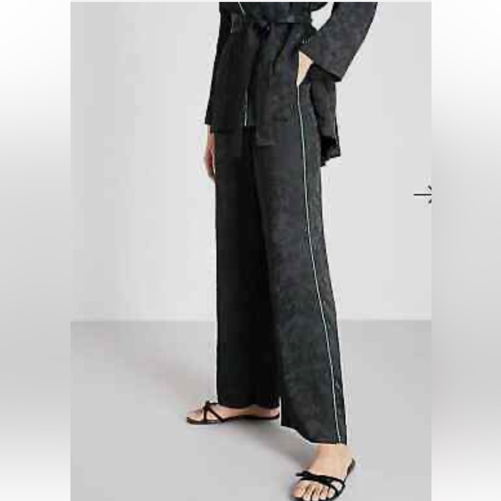 Maje Pasito Black Pants floral pants size 1